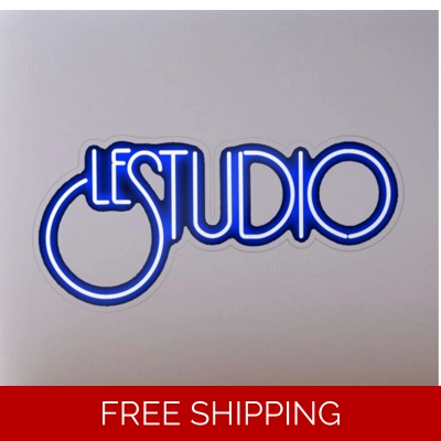 Le Studio Decal White & Blue Logo